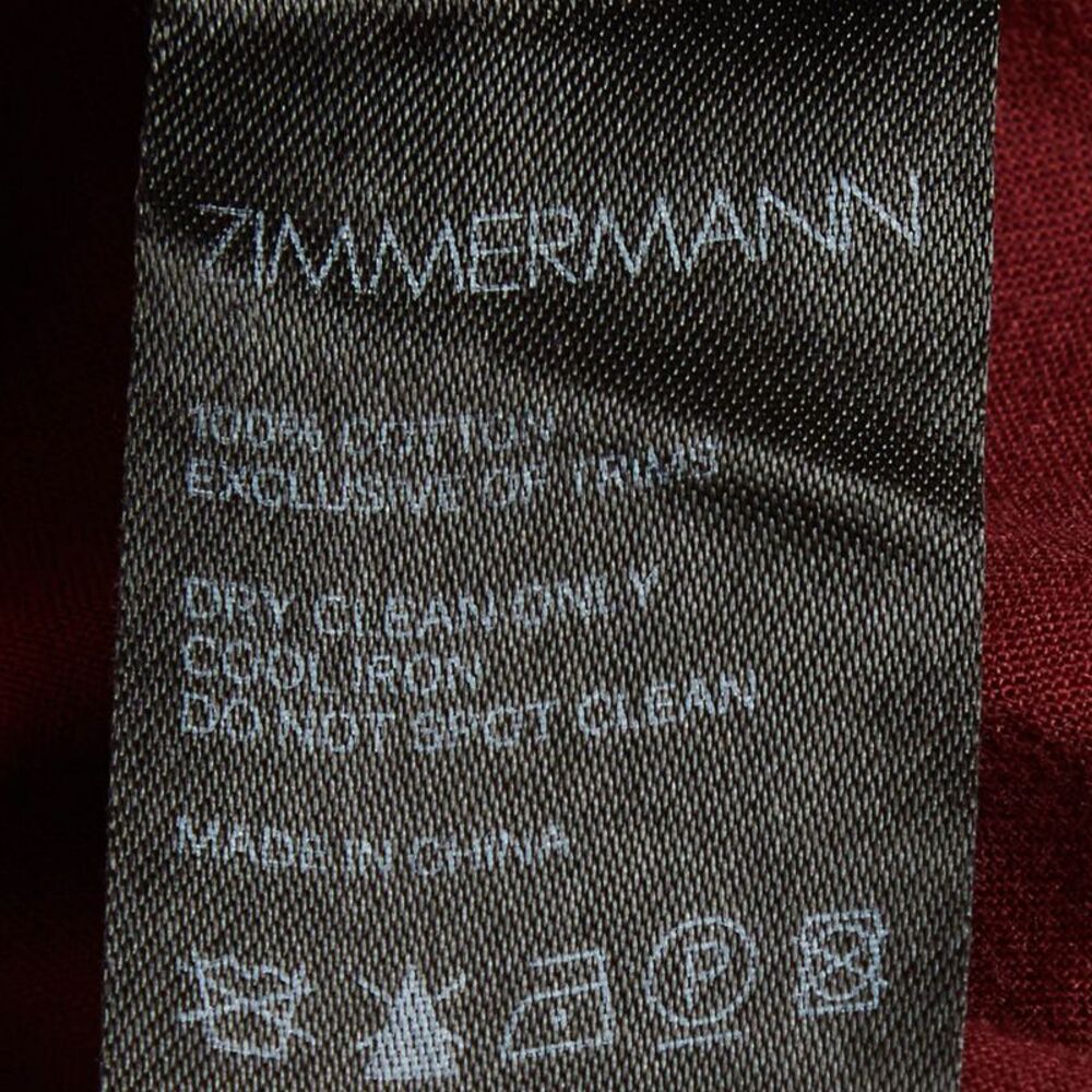 Zimmermann Burgundy Broderie Anglaise Shorts M - Picture 7 of 7